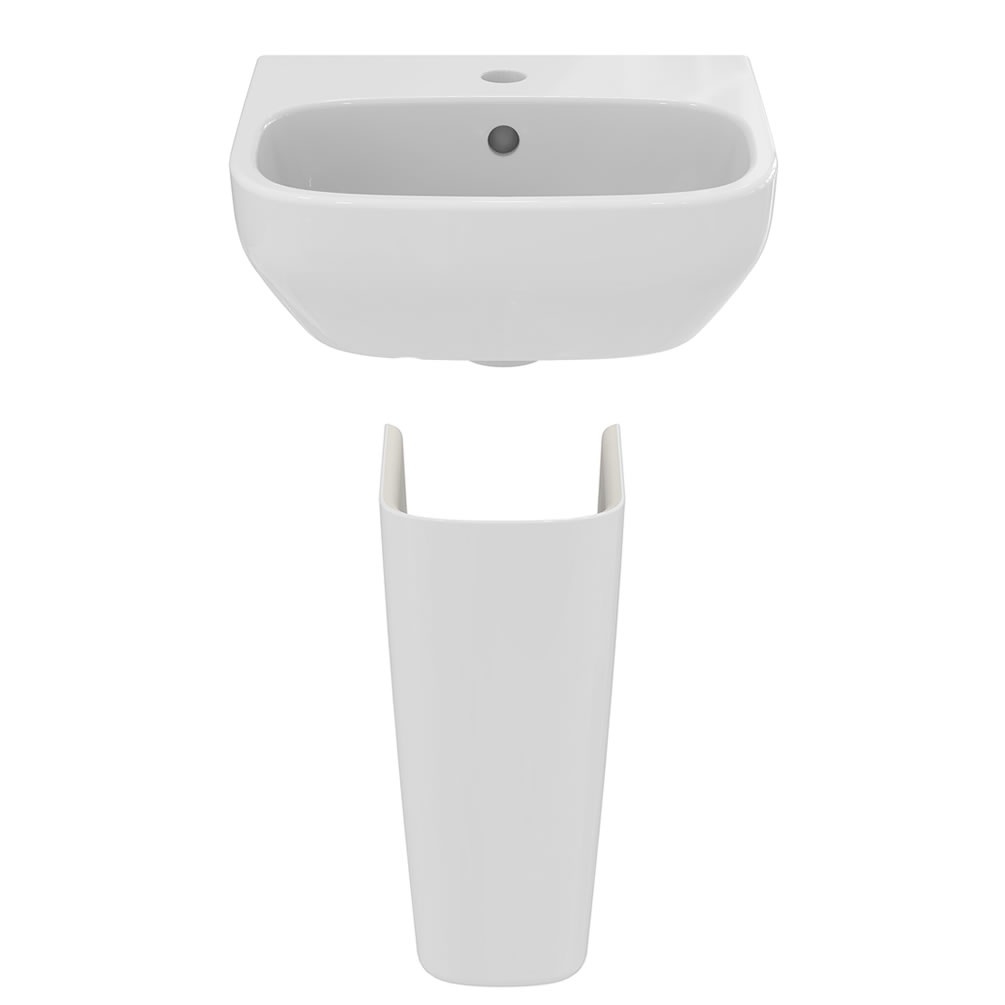 Ideal Standard i.life A Semi-Pedestal Cloakroom Basin | Sanctuary Bathrooms
